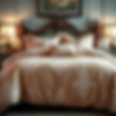 Elegant twin comforter cover with intricate patterns