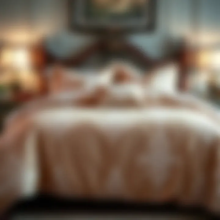 Elegant twin comforter cover with intricate patterns