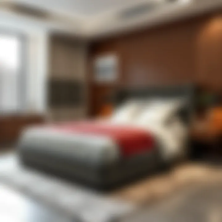 Stylish Hydraulic Lift Storage Bed Elegant hydraulic lift storage bed in a modern bedroom