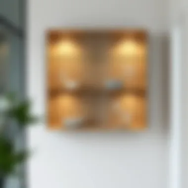 Modern Style Wall Mounted Glassware Cabinet Stylish modern glassware cabinet with minimalist aesthetics